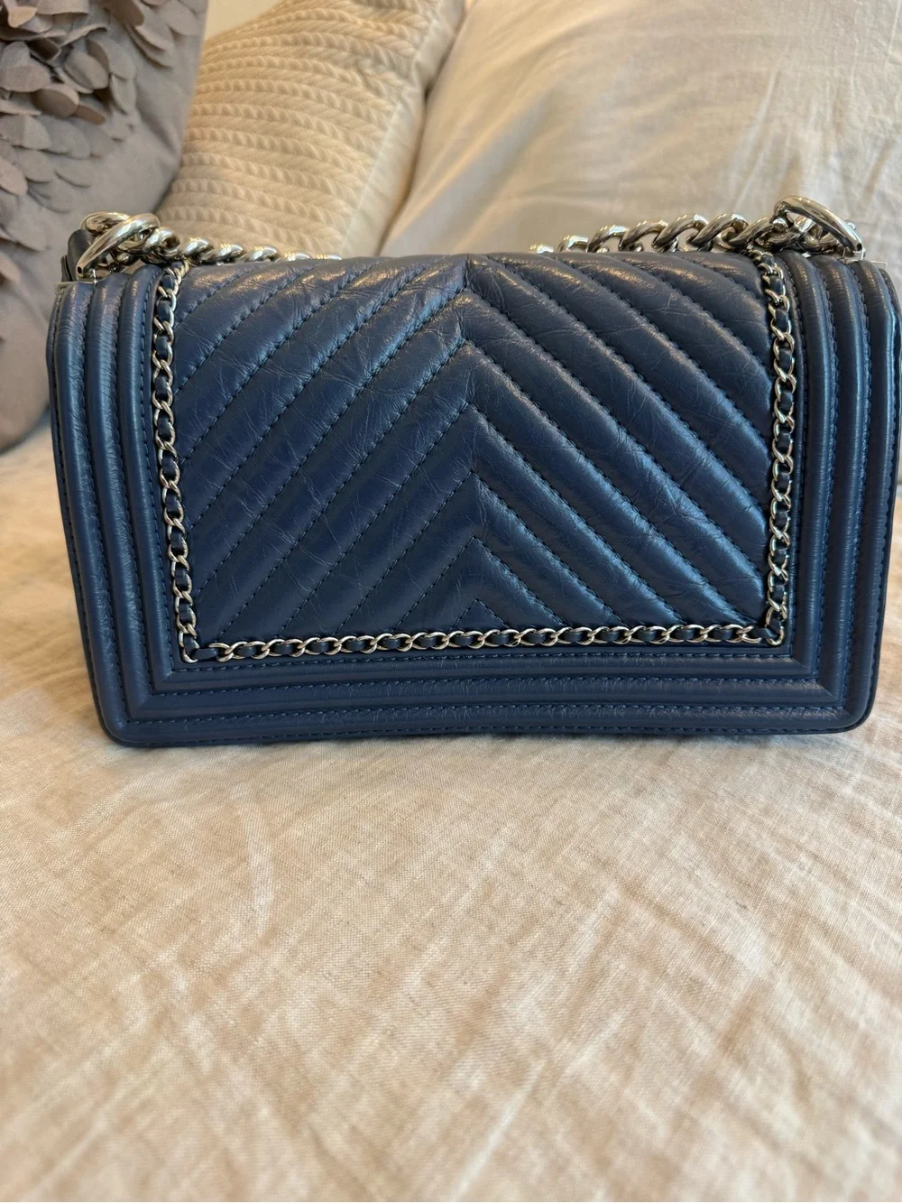 Chanel Boy Medium crinkle skin